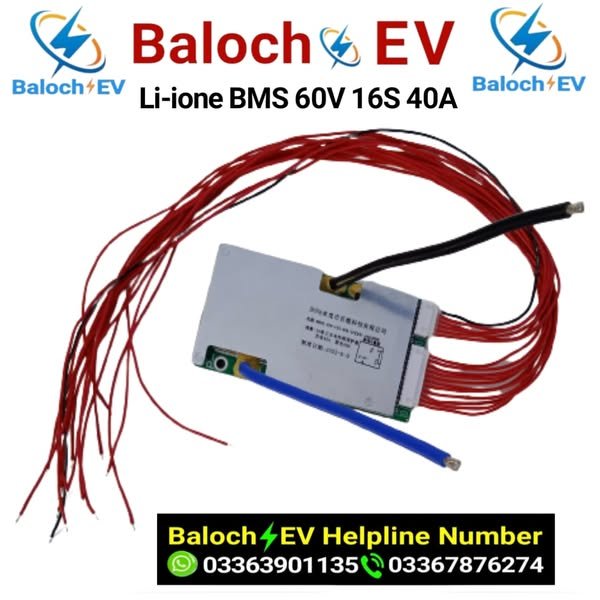 Li-ion BMS 60V 16S 40A – Baloch EV